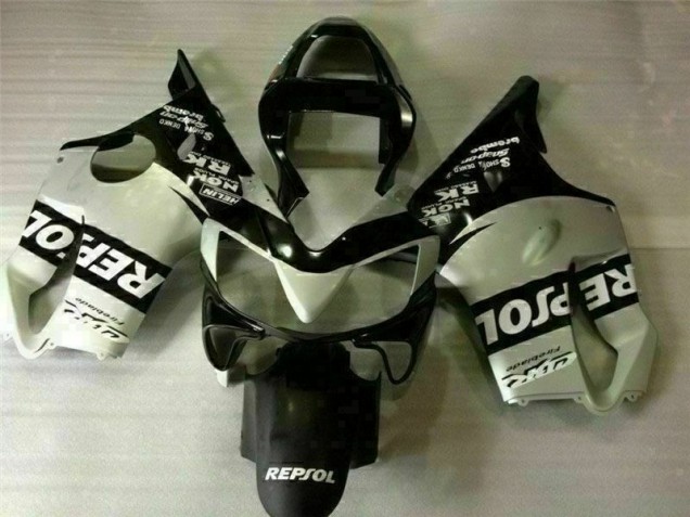 01-03 Schwarz Silber Repsol Honda CBR600 F4i Motorrad Verkleidung