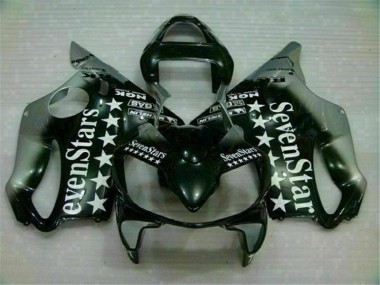 01-03 Schwarz Silber SevenStarss Honda CBR600 F4i Motorrad Verkleidung