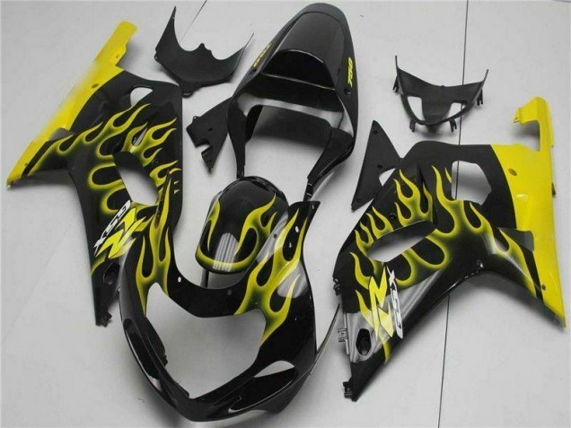 01-03 Schwarz Suzuki GSXR 600/750 Motorrad Verkleidung Komplett Sets 01-03 Schwarz Suzuki GSXR 600/750 Motorrad Verkleidung Komplett Sets