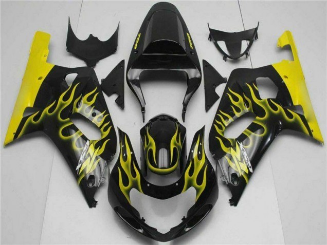 01-03 Schwarz Suzuki GSXR 600/750 Motorrad Verkleidung Komplett Sets 01-03 Schwarz Suzuki GSXR 600/750 Motorrad Verkleidung Komplett Sets