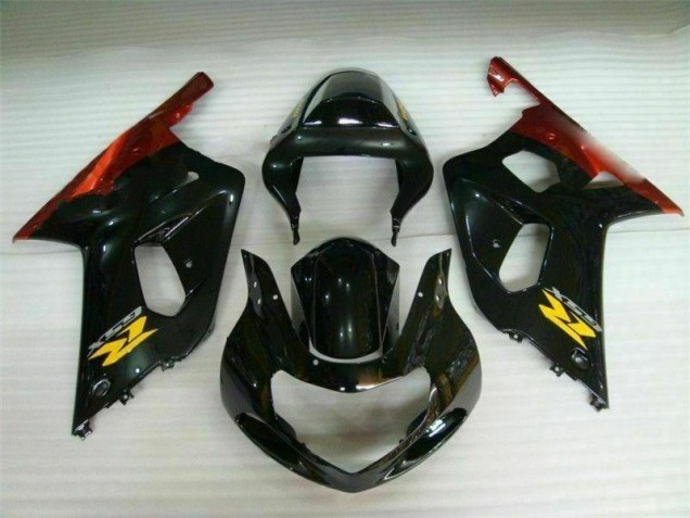 01-03 Schwarz Suzuki GSXR 600/750 Motorrad Verkleidung & Plastik 01-03 Schwarz Suzuki GSXR 600/750 Motorrad Verkleidung & Plastik