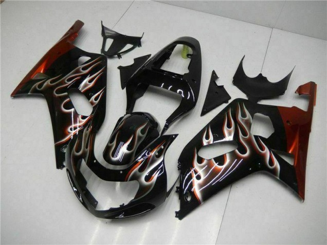 01-03 Schwarz Suzuki GSXR 600/750 Motorrad Verkleidungen 01-03 Schwarz Suzuki GSXR 600/750 Motorrad Verkleidungen