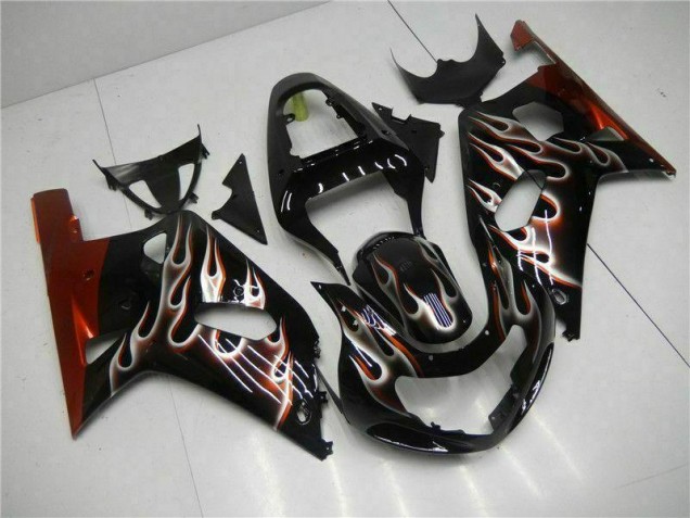 01-03 Schwarz Suzuki GSXR 600/750 Motorrad Verkleidungen 01-03 Schwarz Suzuki GSXR 600/750 Motorrad Verkleidungen