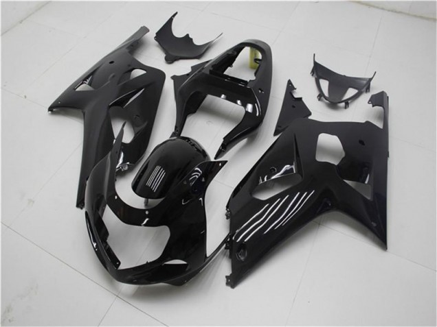 01-03 Schwarz Suzuki GSXR 600/750 Motorrad Vollverkleidung & Plastik