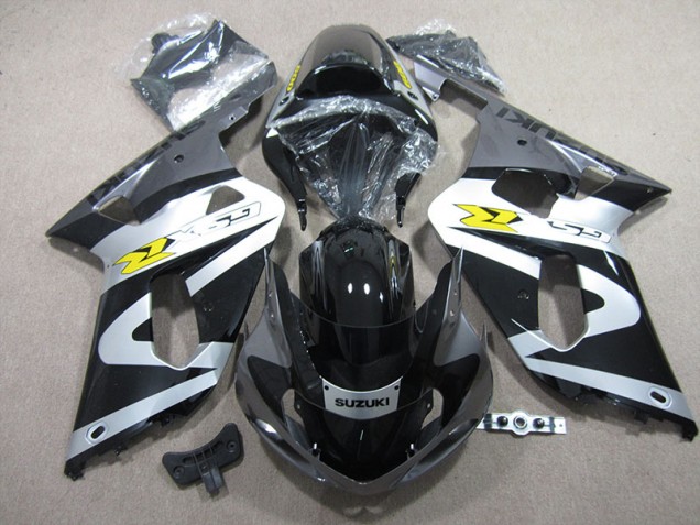 01-03 Schwarz Weiß Suzuki GSXR 600 Motorrad Verkleidung 01-03 Schwarz Weiß Suzuki GSXR 600 Motorrad Verkleidung