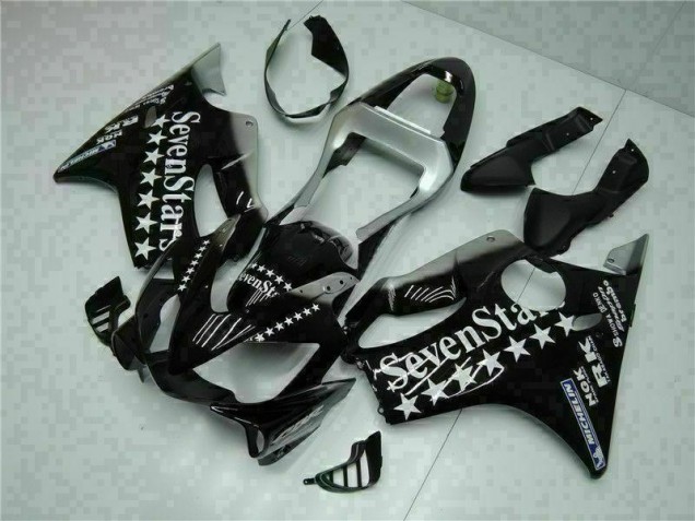 01-03 Schwarz weißes SevenStarss Honda CBR600 F4i Motorrad Verkleidung 01-03 Schwarz weißes SevenStarss Honda CBR600 F4i Motorrad Verkleidung