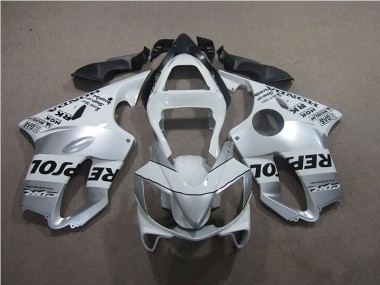 01-03 Silber Repsol Honda CBR600 F4i Motorrad Verkleidung
