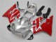 01-03 Silber Rot Honda CBR600 F4i Motorrad Verkleidung 01-03 Silber Rot Honda CBR600 F4i Motorrad Verkleidung