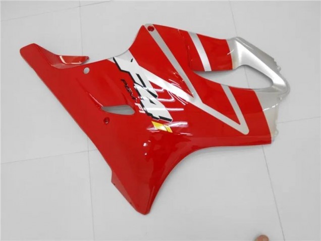 01-03 Silber Rot Honda CBR600 F4i Motorrad Verkleidung 01-03 Silber Rot Honda CBR600 F4i Motorrad Verkleidung