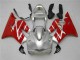 01-03 Silber Rot Honda CBR600 F4i Motorrad Verkleidung 01-03 Silber Rot Honda CBR600 F4i Motorrad Verkleidung