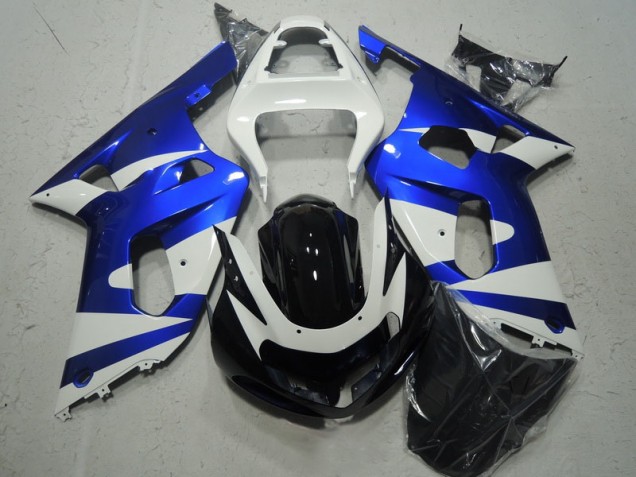 01-03 Weiß Blau Suzuki GSXR 600 Motorrad Verkleidung