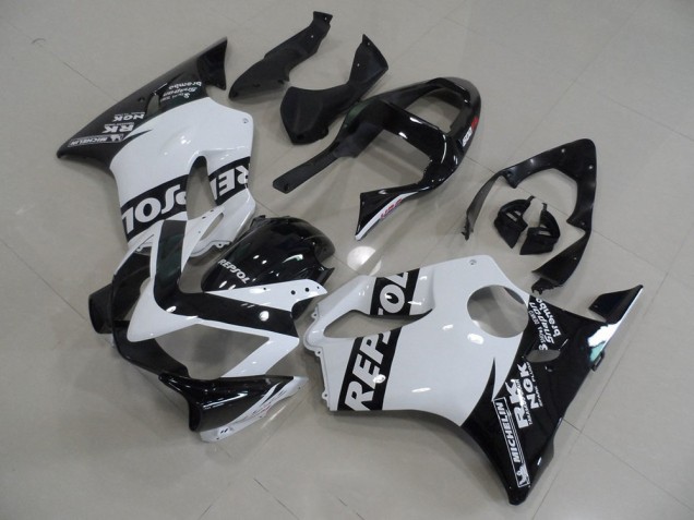 01-03 Weiß Repsol Honda CBR600 F4i Motorrad Verkleidung 01-03 Weiß Repsol Honda CBR600 F4i Motorrad Verkleidung
