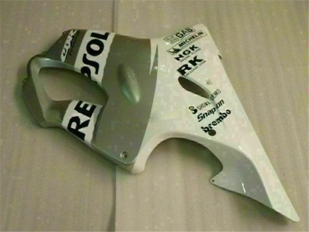01-03 Weiß Silber Honda CBR600 F4i Motorrad Verkleidung