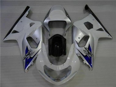 01-03 Weiß Silber Suzuki GSXR 600/750 Motorrad Verkleidung