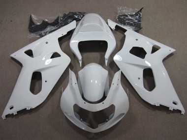 01-03 Weiß Suzuki GSXR 600 Motorrad Verkleidung