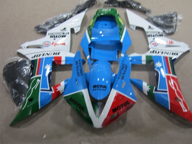 02-03 BlauSchwarz Motul Yamaha YZF R1 Motorrad Verkleidung 02-03 BlauSchwarz Motul Yamaha YZF R1 Motorrad Verkleidung