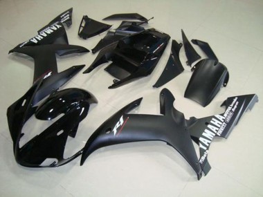02-03 Matt Schwarzweiß Yamaha YZF R1 Motorrad Verkleidung