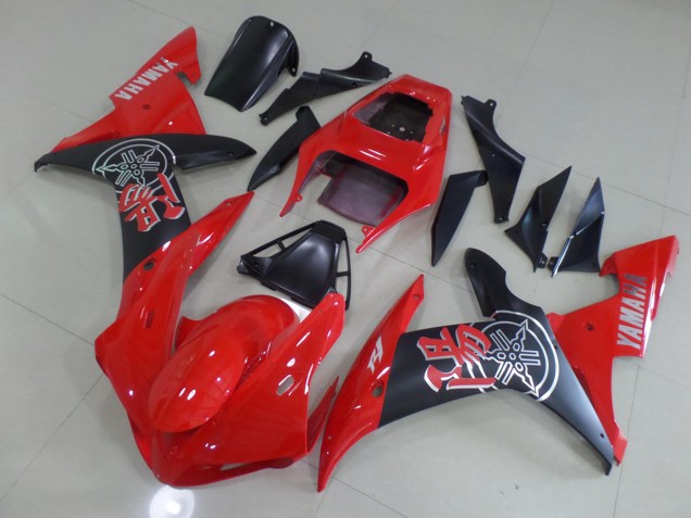 02-03 Mattrot Yamaha YZF R1 Motorrad Verkleidung