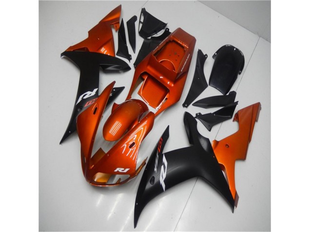 02-03 Orange Schwarz Yamaha YZF R1 Motorrad Verkleidung