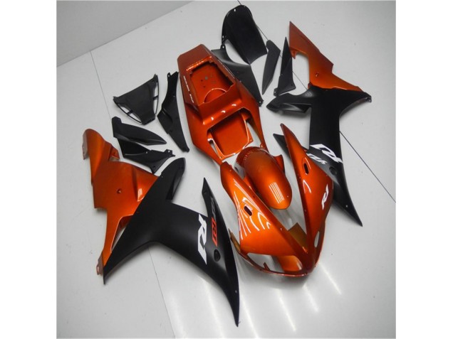 02-03 Orange Schwarz Yamaha YZF R1 Motorrad Verkleidung