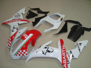 02-03 Rot Weiß Flag Yamaha YZF R1 Motorrad Verkleidung