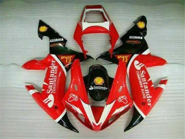02-03 Rot Yamaha YZF R1 Motorrad Vollverkleidung