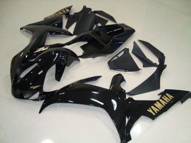 02-03 Schwarz Gold Yamaha YZF R1 Motorrad Verkleidung