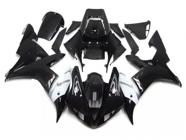 02-03 Schwarz Weiß Yamaha YZF R1 Motorrad Verkleidung 02-03 Schwarz Weiß Yamaha YZF R1 Motorrad Verkleidung