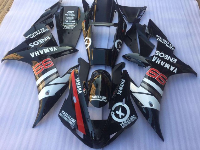 02-03 Schwarz Weiß Yamaha YZF R1 Motorrad Verkleidungen 02-03 Schwarz Weiß Yamaha YZF R1 Motorrad Verkleidungen