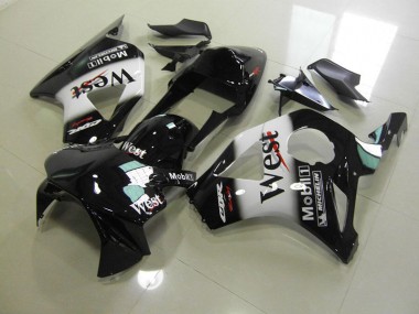 02-03 Schwarz West Honda CBR900RR 954 Motorrad Verkleidung