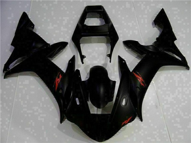 02-03 Schwarz Yamaha YZF R1 Motorrad Verkleidungen & Plastik