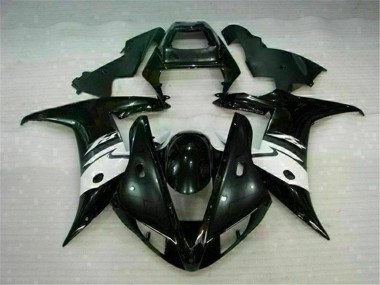 02-03 Schwarz Yamaha YZF R1 Motorrad Vollverkleidung