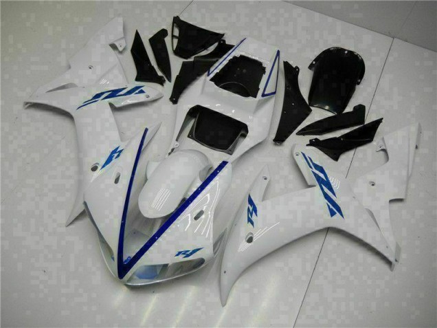 02-03 Weiß Yamaha YZF R1 Motorrad Verkleidung & Plastik 02-03 Weiß Yamaha YZF R1 Motorrad Verkleidung & Plastik