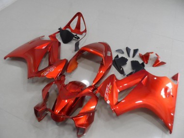 02-13 Rot Honda VFR800 Motorrad Verkleidungen
