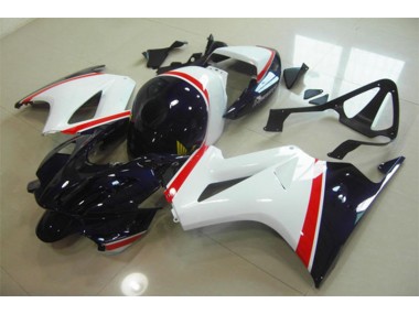 02-13 Weiß Blau Honda VFR800 Motorrad Verkleidung