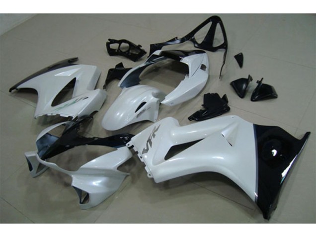02-13 Weiß Schwarz Honda VFR800 Motorrad Verkleidung & Plastik