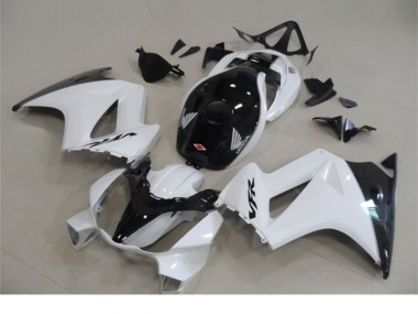 02-13 Weiß Schwarz Honda VFR800 Motorrad Verkleidungen