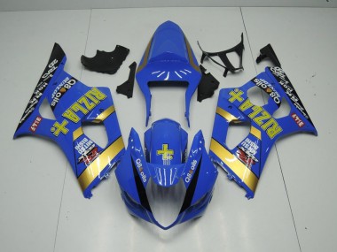 03-04 Blau Rizla Suzuki GSXR 1000 Motorrad Verkleidung