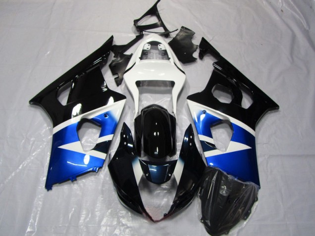 03-04 Blau Schwarz Weiß Suzuki GSXR 1000 Motorrad Verkleidung