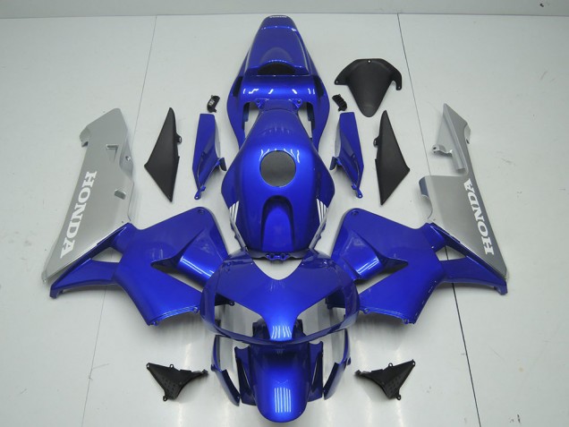 03-04 Blau Silber Honda CBR600RR Motorrad Verkleidung 03-04 Blau Silber Honda CBR600RR Motorrad Verkleidung