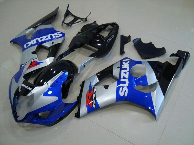 03-04 Blau Silber Suzuki GSXR 1000 Motorrad Verkleidung 03-04 Blau Silber Suzuki GSXR 1000 Motorrad Verkleidung