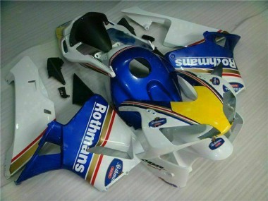 03-04 Blau Weiß Rothmans Honda CBR600RR Motorrad Verkleidung