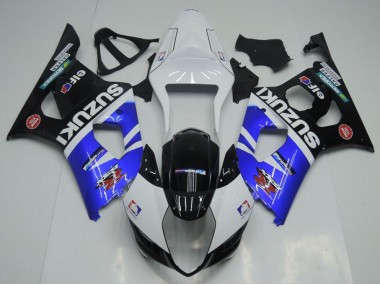 03-04 Blau Weiß und Schwarz Suzuki GSXR 1000 Motorrad Verkleidung