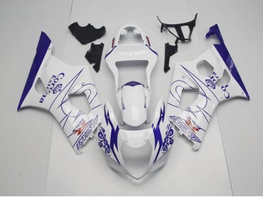 03-04 Blau Whie Corona Suzuki GSXR 1000 Motorrad Verkleidung