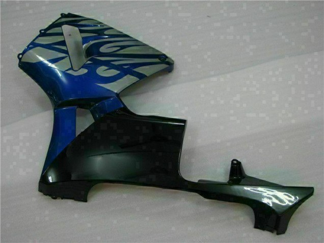 03-04 Blau mit silberner Flamme Honda CBR600RR Motorrad Verkleidung 03-04 Blau mit silberner Flamme Honda CBR600RR Motorrad Verkleidung