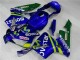 03-04 Blaugrün Movistar Castrol Honda CBR600RR Motorrad Verkleidung 03-04 Blaugrün Movistar Castrol Honda CBR600RR Motorrad Verkleidung