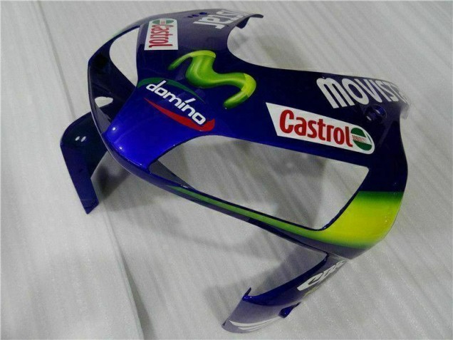 03-04 Blaugrün Movistar Castrol Honda CBR600RR Motorrad Verkleidung 03-04 Blaugrün Movistar Castrol Honda CBR600RR Motorrad Verkleidung