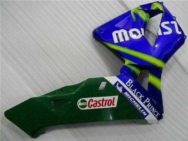 03-04 Blaugrün Movistar Castrol Honda CBR600RR Motorrad Verkleidung 03-04 Blaugrün Movistar Castrol Honda CBR600RR Motorrad Verkleidung