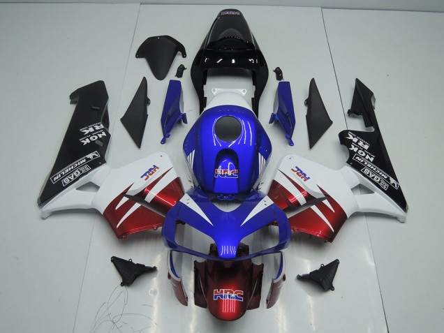 03-04 Dunkel rotblau Honda CBR600RR Motorrad Verkleidung 03-04 Dunkel rotblau Honda CBR600RR Motorrad Verkleidung