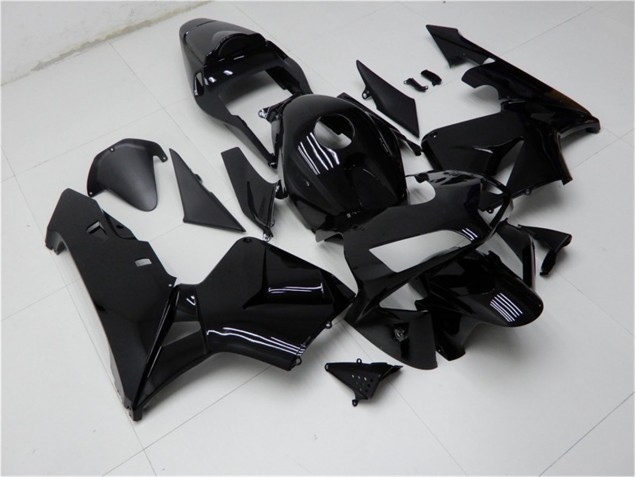 03-04 Glänzend Schwarz Honda CBR600RR Motorrad Verkleidungen 03-04 Glänzend Schwarz Honda CBR600RR Motorrad Verkleidungen